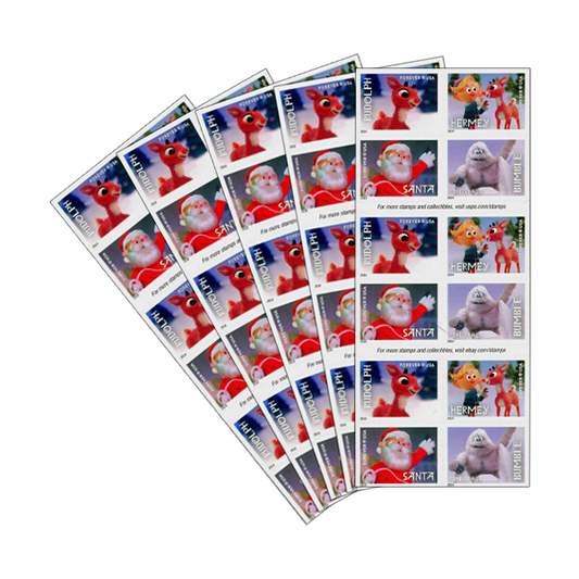 Rudolph the Red-Nosed Reindeer Forever Postage Stamps