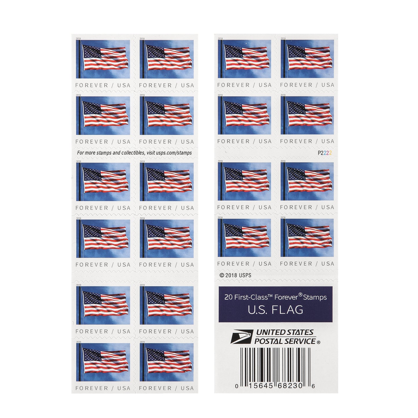 2019 US Flags Forever Postage Stamp