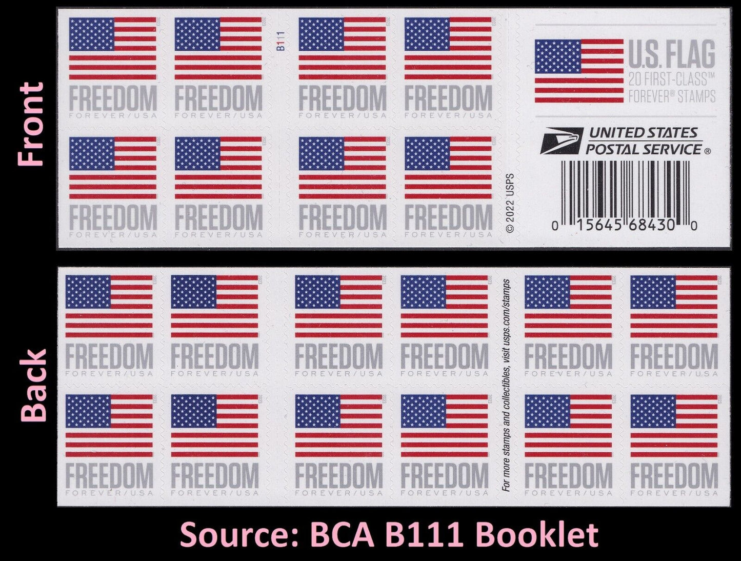 2023 US Flag Stamps Booklets Sheets