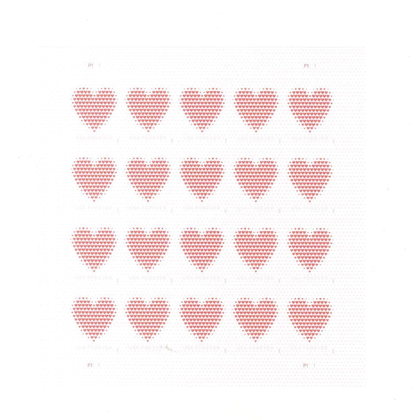Made of Hearts Forever Postage Stamps