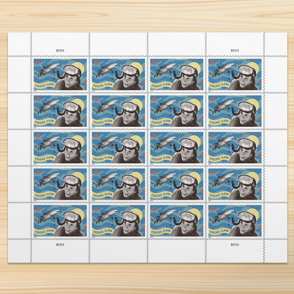 Aquatic Scholar Eugenie Clark Forever Postage Stamps