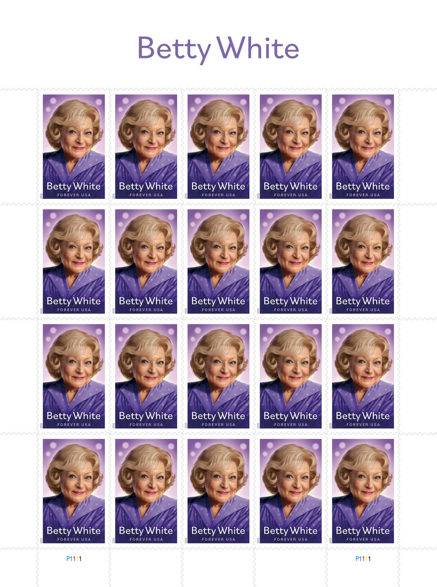 Betty white stamps