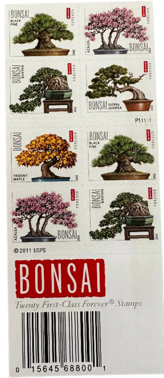 Bonsai Tree Forever Postage Stamps