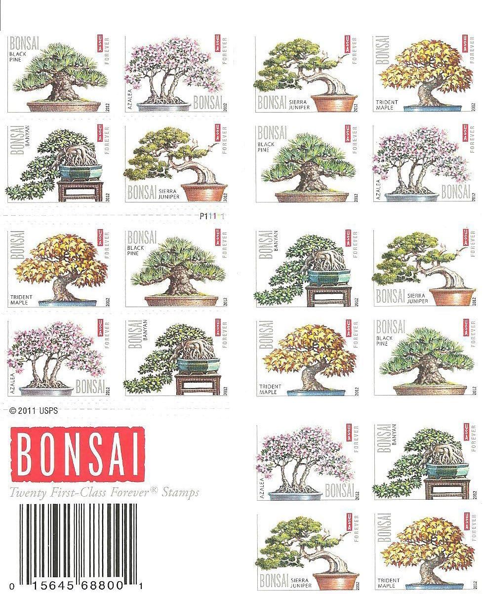 Bonsai Tree Forever Postage Stamps