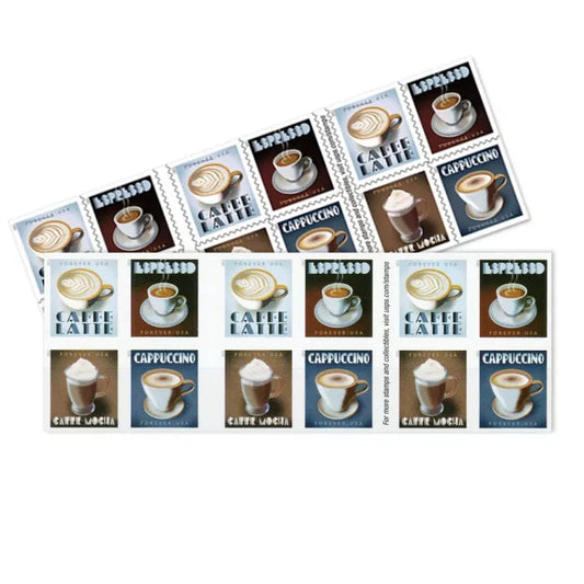 Espresso Drinks Coffee Forever Stamps