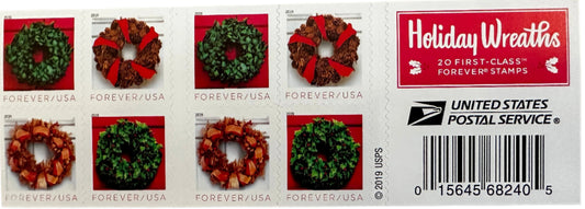 Holiday Wreath Forever Stamps
