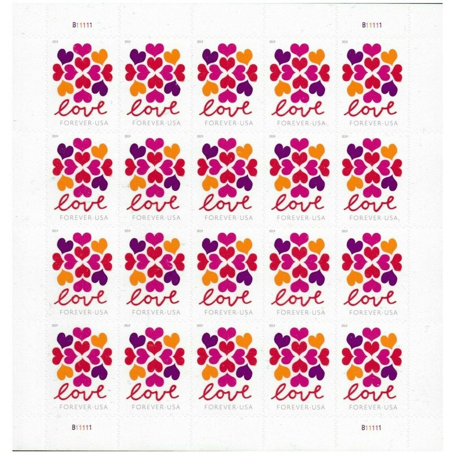 Love Hearts Blossom Forever Stamps