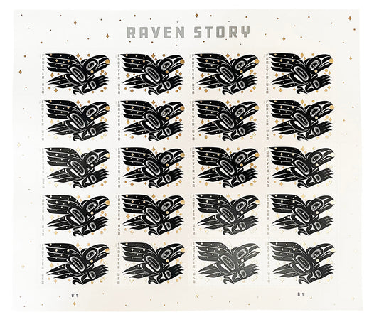 Raven Story Forever Postage Stamps