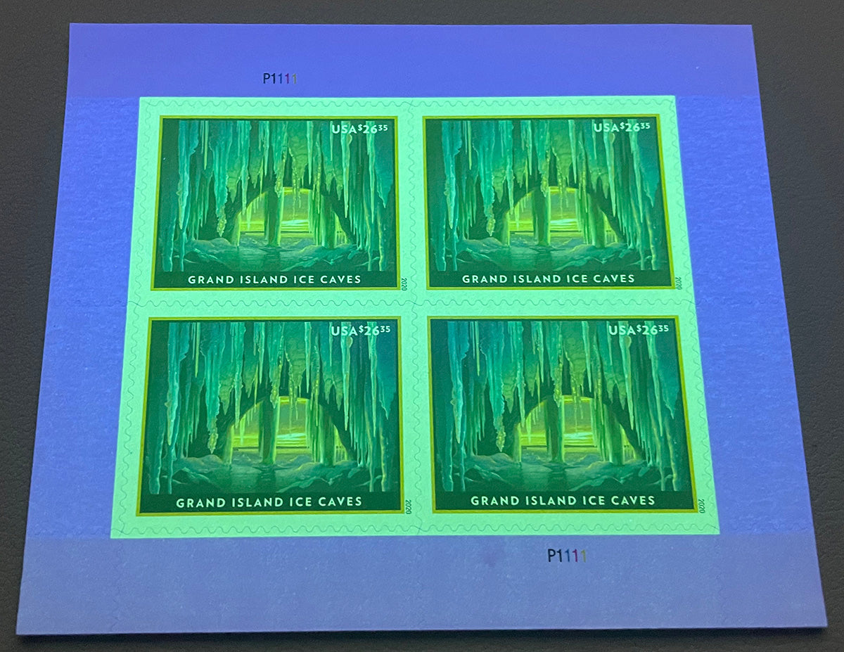 Grand Island Ice Caves stamp