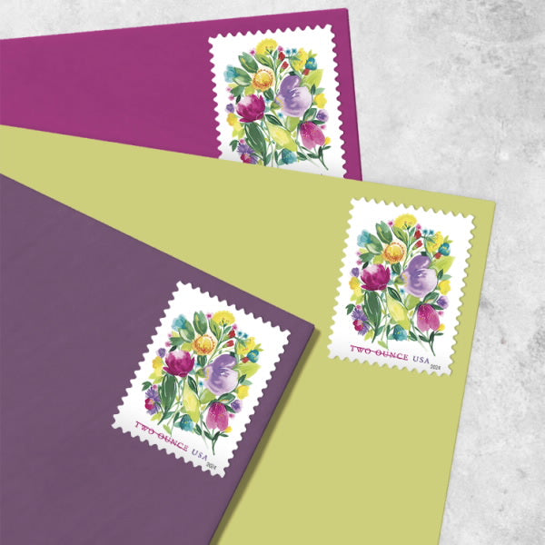 Wedding Blooms Two Ounce Forever Postage Stamps