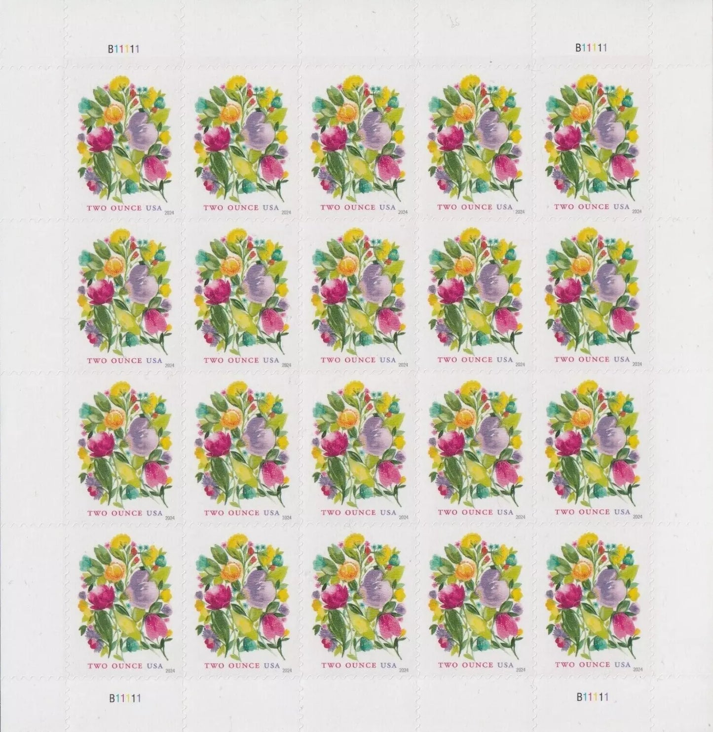 Wedding Blooms 2 ounce forever postage stamps