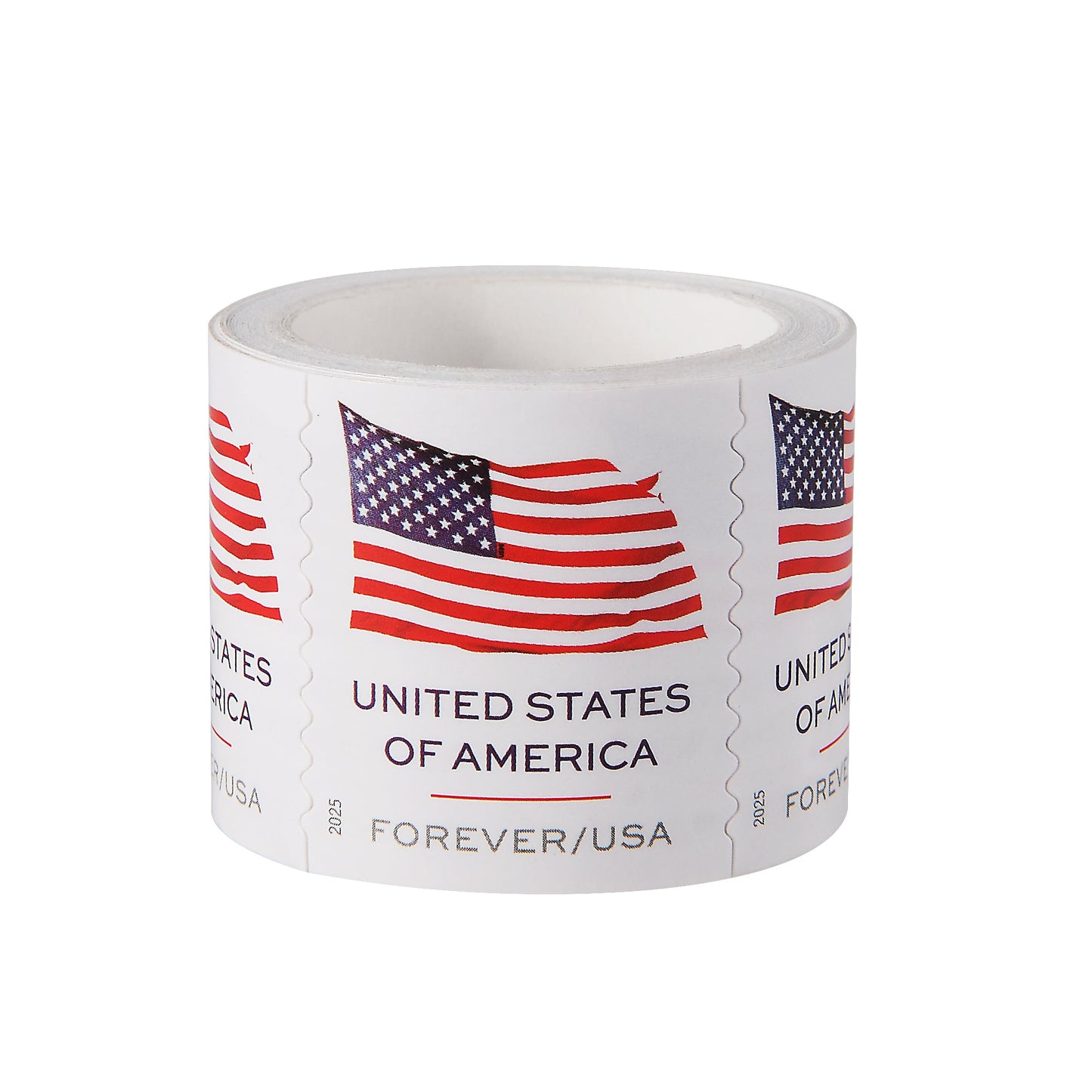 Roll of 2025 US Flag Forever Stamps 