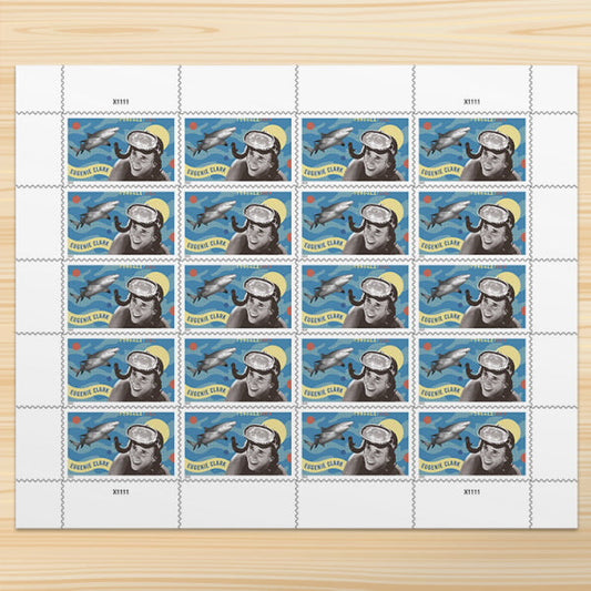 Aquatic Scholar Eugenie Clark Forever Postage Stamps