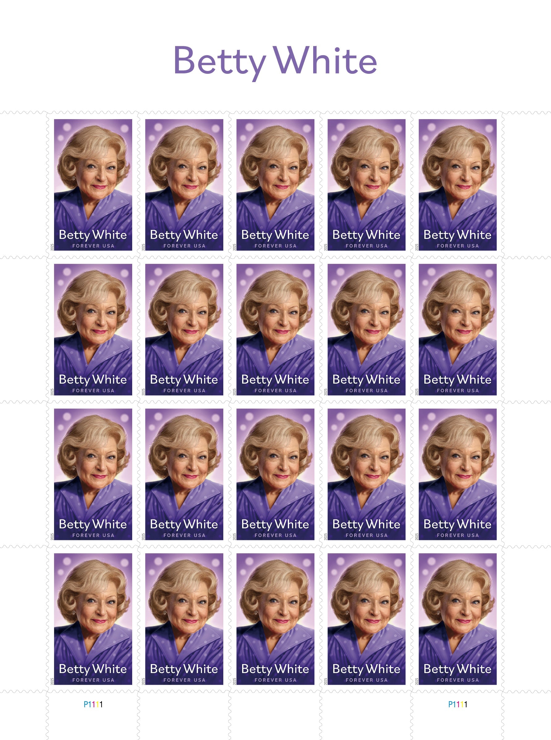 Betty white stamps