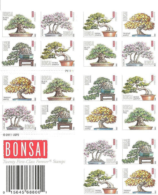 Bonsai Tree Forever Postage Stamps