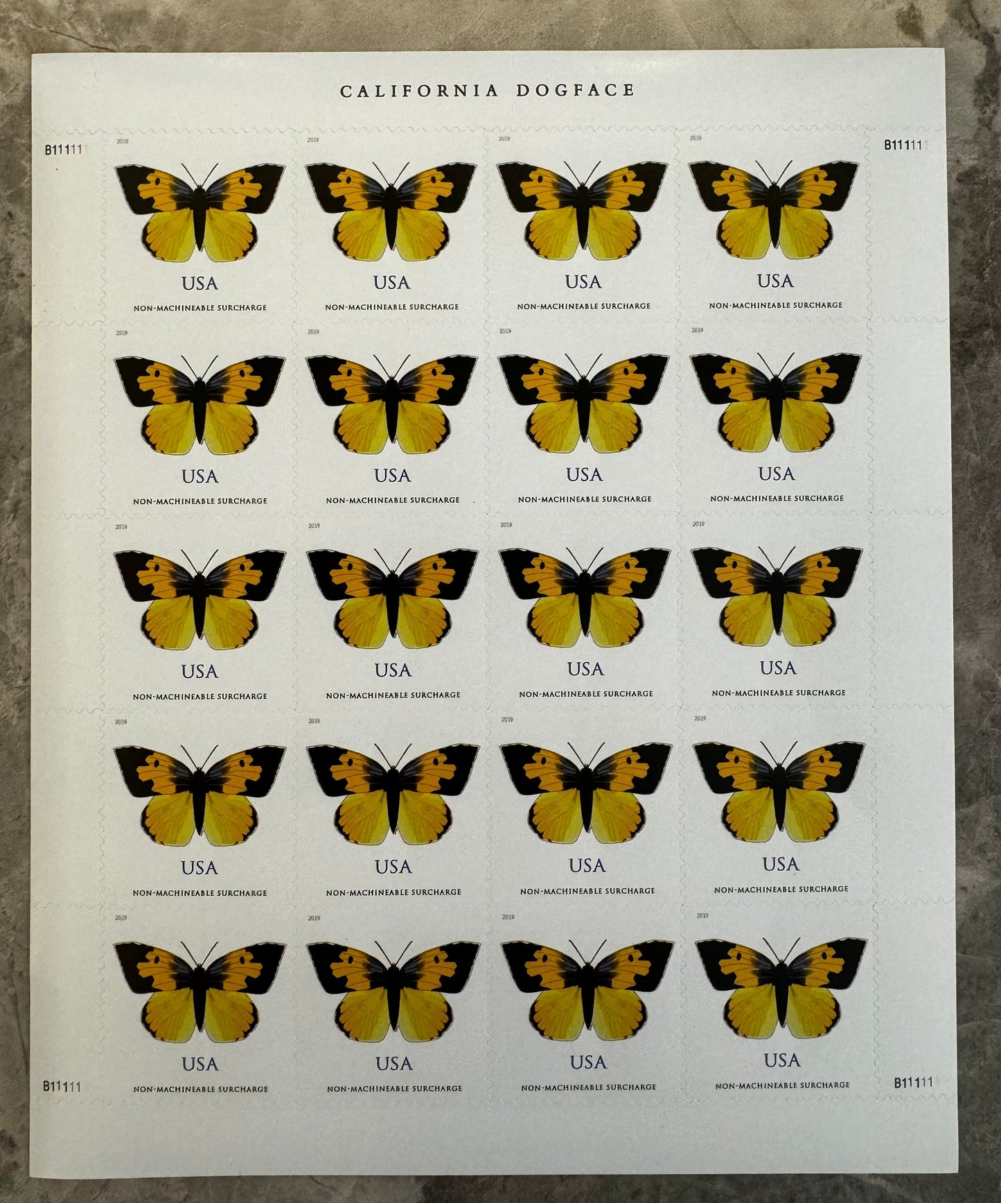 California Dogface Butterfly Forever Postage Stamps