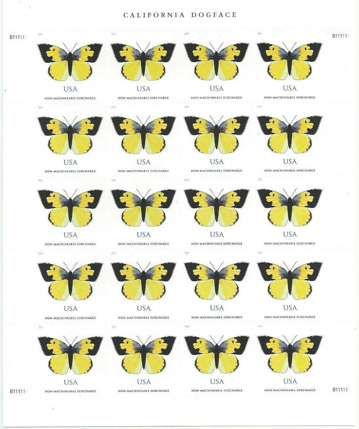 California Dogface Butterfly Forever Postage Stamps