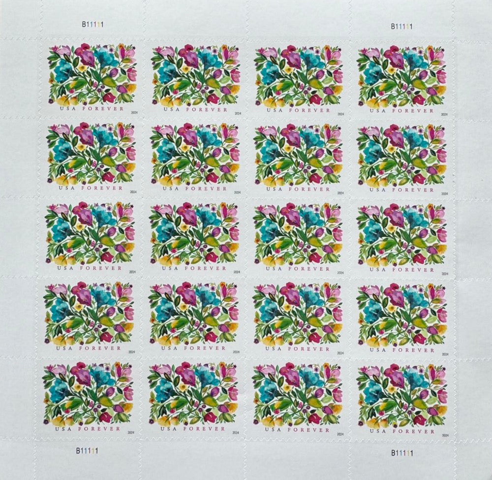Celebration Blooms Forever Postage Stamps
