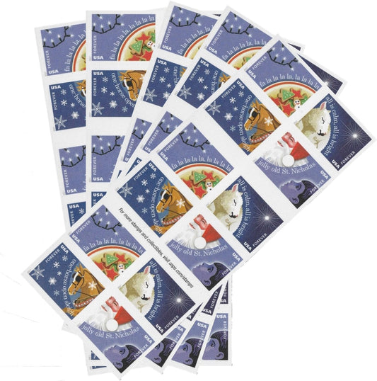 Christmas Carols Forever Postage Stamps