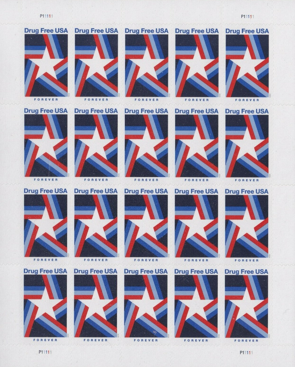 Drug Free Forever Postage Stamps