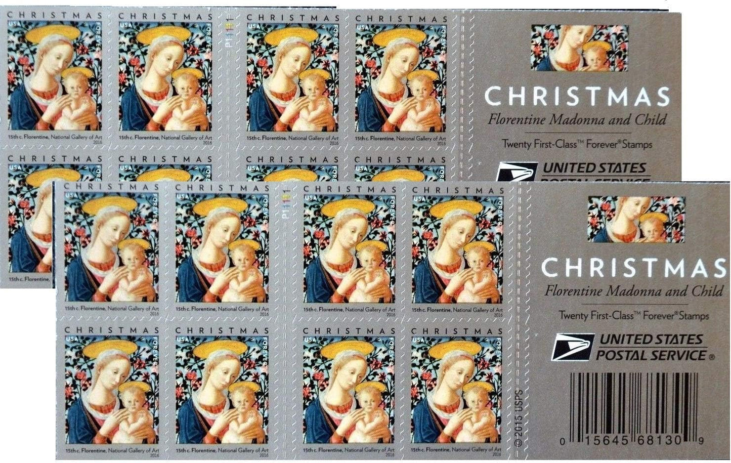 Florentine Madonna and Child Christmas Forever Postage Stamps