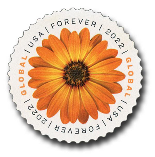 Global African Daisy International Forever Postage Stamps