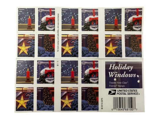 Holiday Windows Forever Stamps