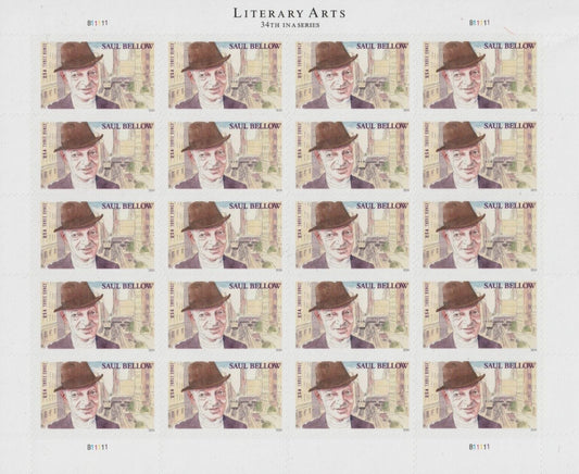 Literary Arts Saul Bellow Three Ounce Forever Stamps