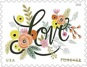 Love Flourishes Forever Postage Stamps