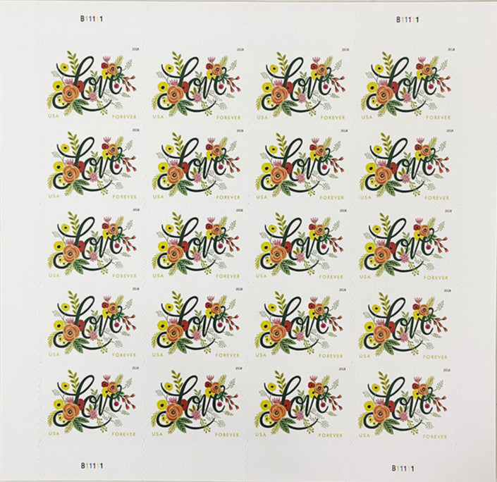Love Flourishes Forever Stamps