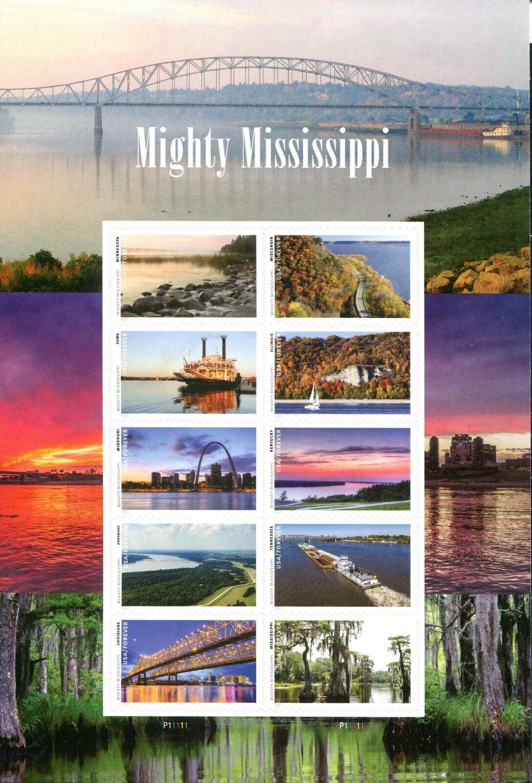Mighty Mississippi Forever Postage Stamps