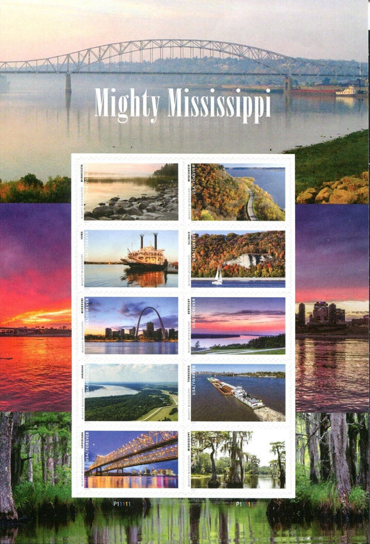 Mighty Mississippi Forever Postage Stamps