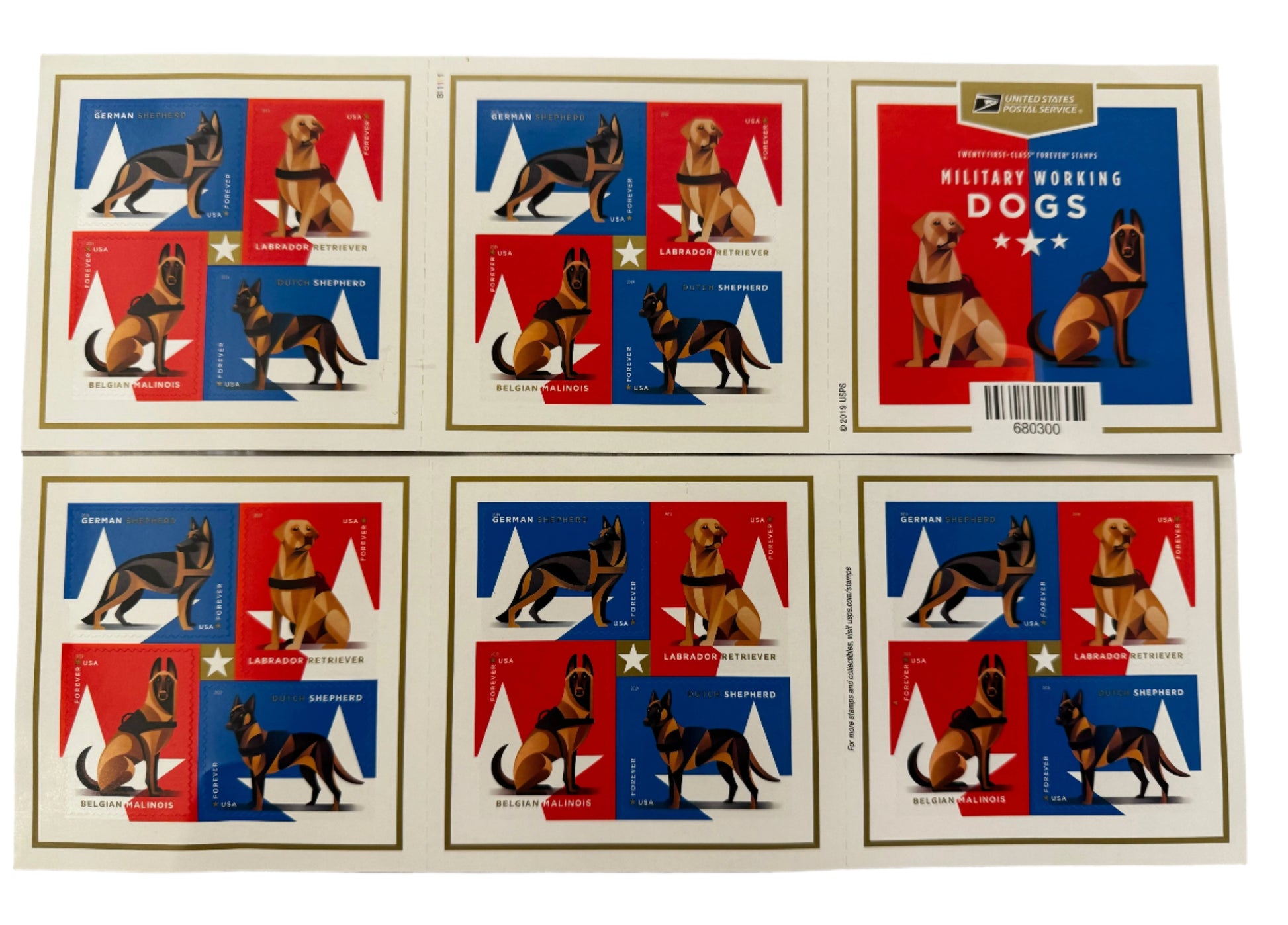 Military Working Dogs Forever Stamps