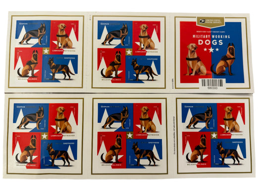 Military Working Dogs Forever Stamps