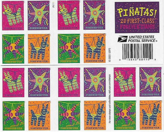 Pinatas! Forever Postage Stamps