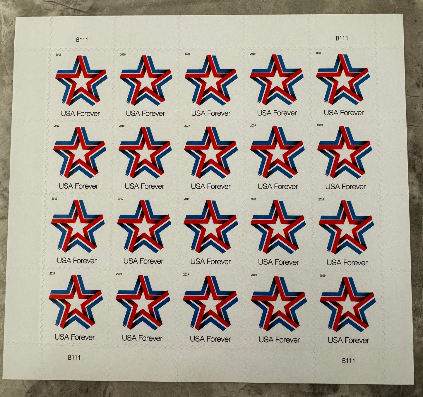 Star Ribbon Forever Postage Stamps