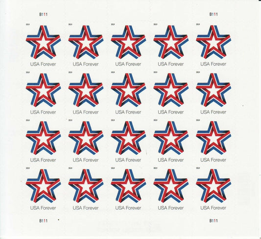 Star Ribbon Forever Postage Stamps