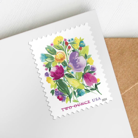 Wedding Blooms Two Ounce Forever Postage Stamps