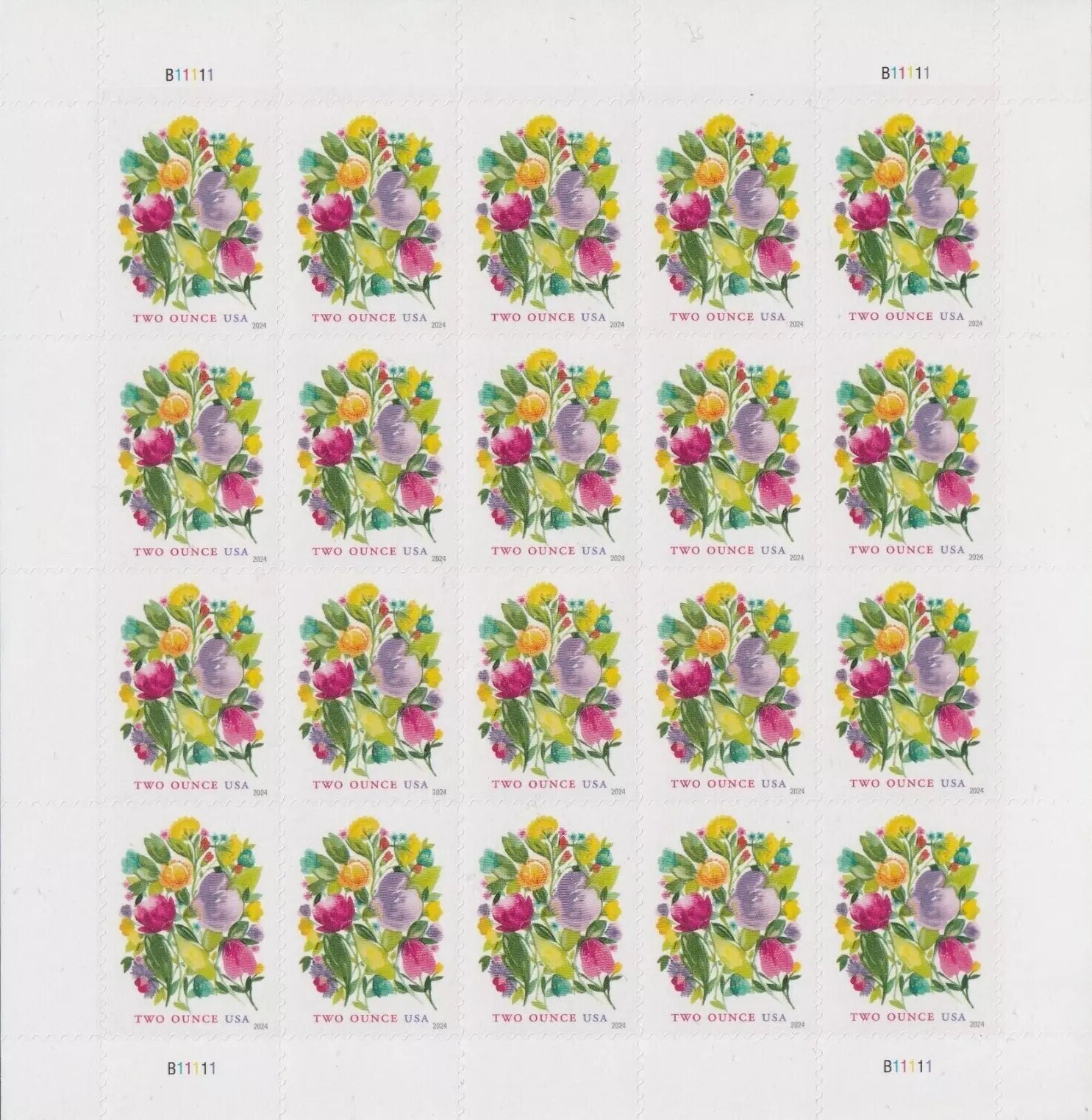 Wedding Blooms 2 ounce forever postage stamps