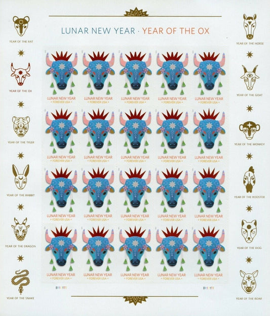 Year of the Ox Celebrates Lunar New Year Forever Postage Stamps