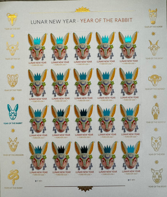 Year of the Rabbit Stamp Celebrates Lunar New Year Forever Stamps