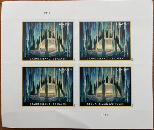  Grand Island Ice Caves stamp 