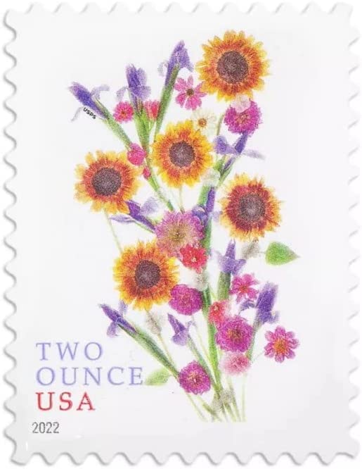 Sunflower Bouquet Two Ounce Forever Postage Stamps